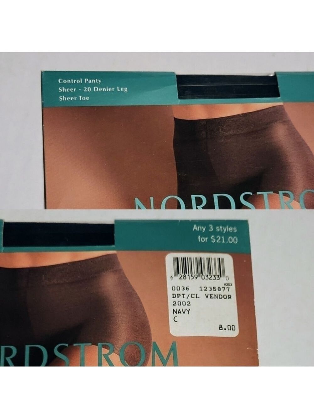Nordstrom Vintage Control Top Sheer Pantyhose Bundle Size C - Picture 8 of 9